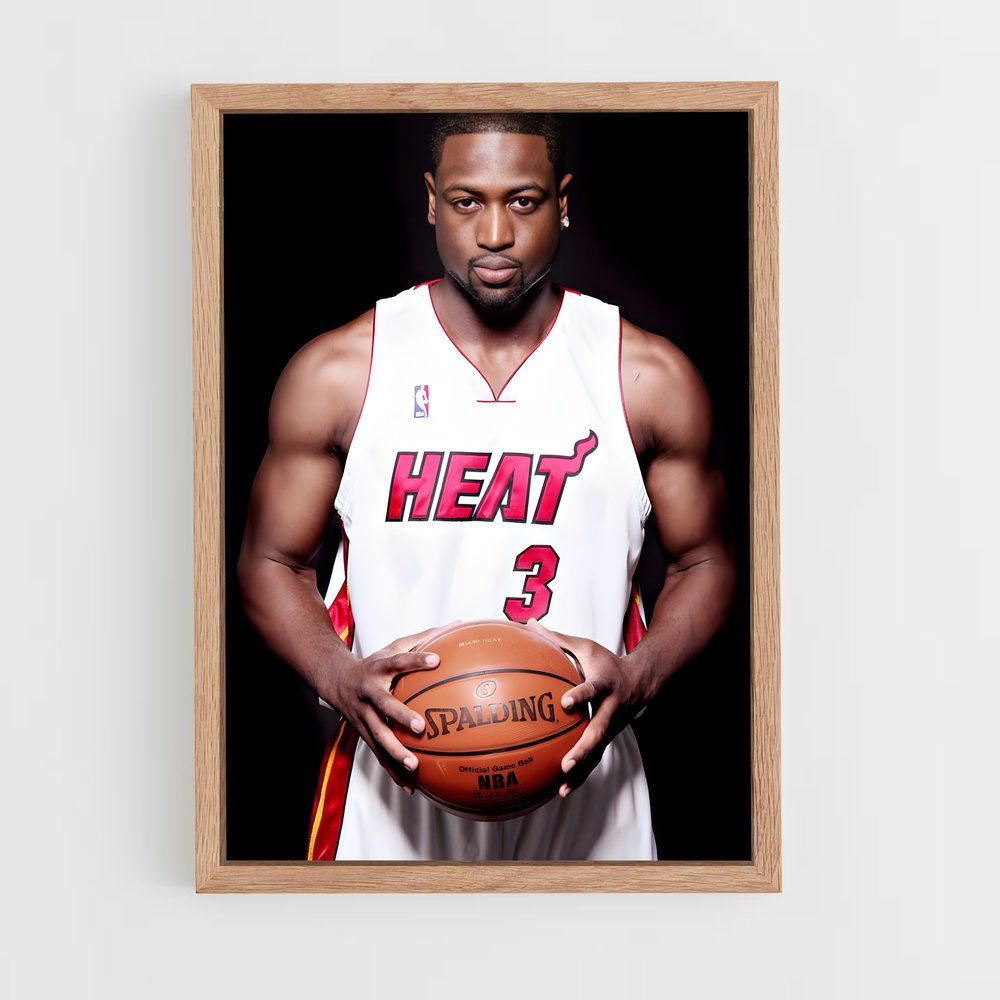 Poster Dwyane de wade – affiche Basketball (vue 4)